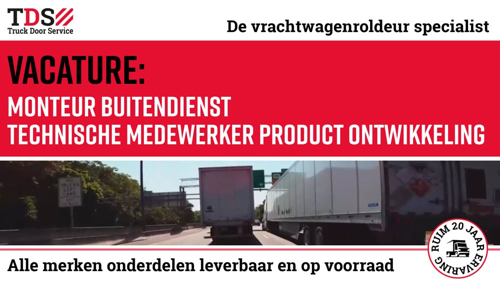 Vacature Truck door service